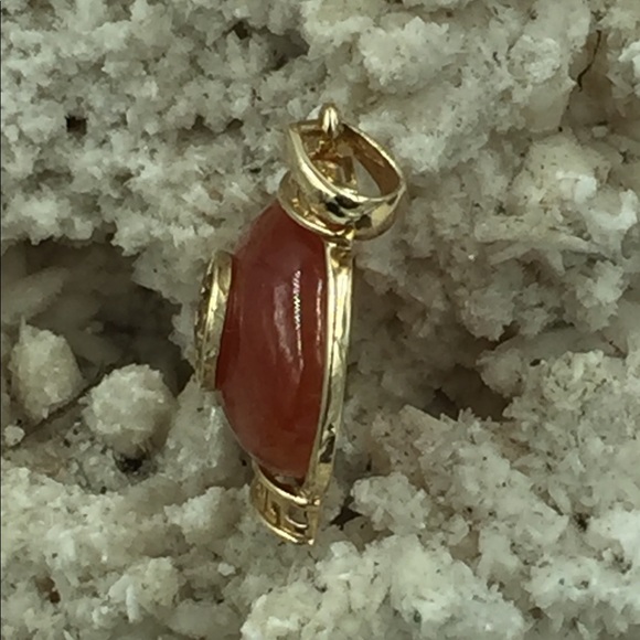 🌟SOLD!🌟 Jade Greek Key Hole Dragon Pendant - Picture 4 of 5